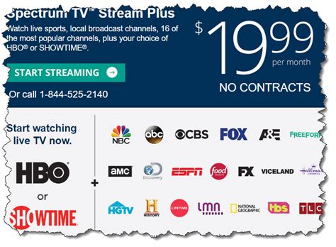 spectrum tv streaming packages
